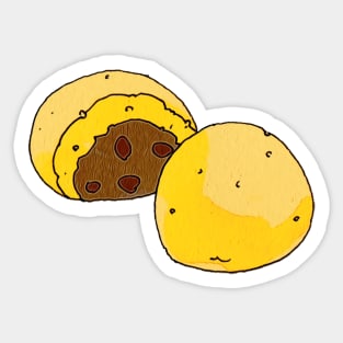 insect yellow smiley squash cell membrane Sticker